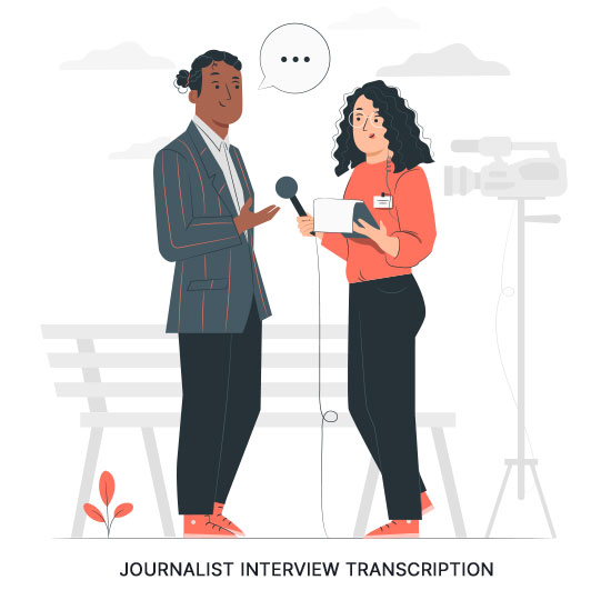 journalist interview transcription services