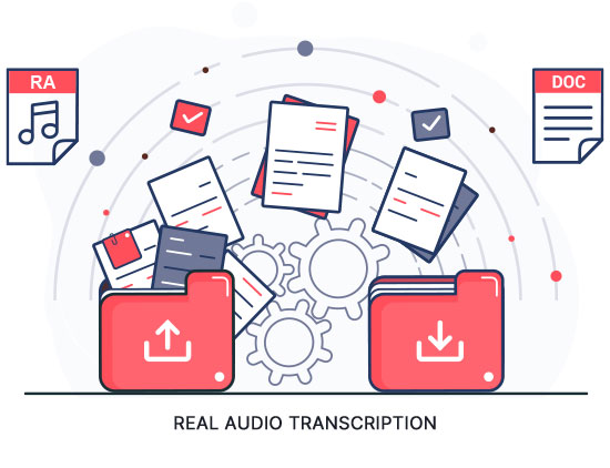 real audio transcription